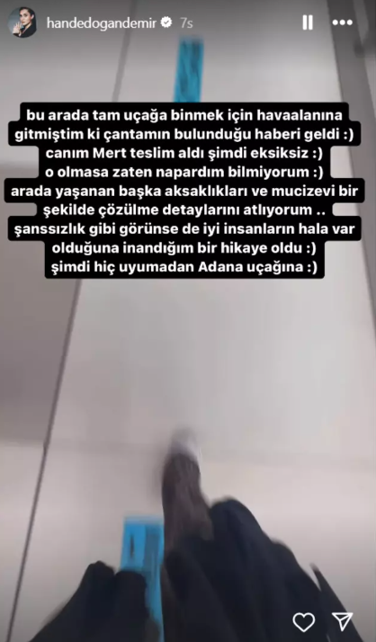 hande dogandemir dominik tatili sonrasi ucagini kacirdi